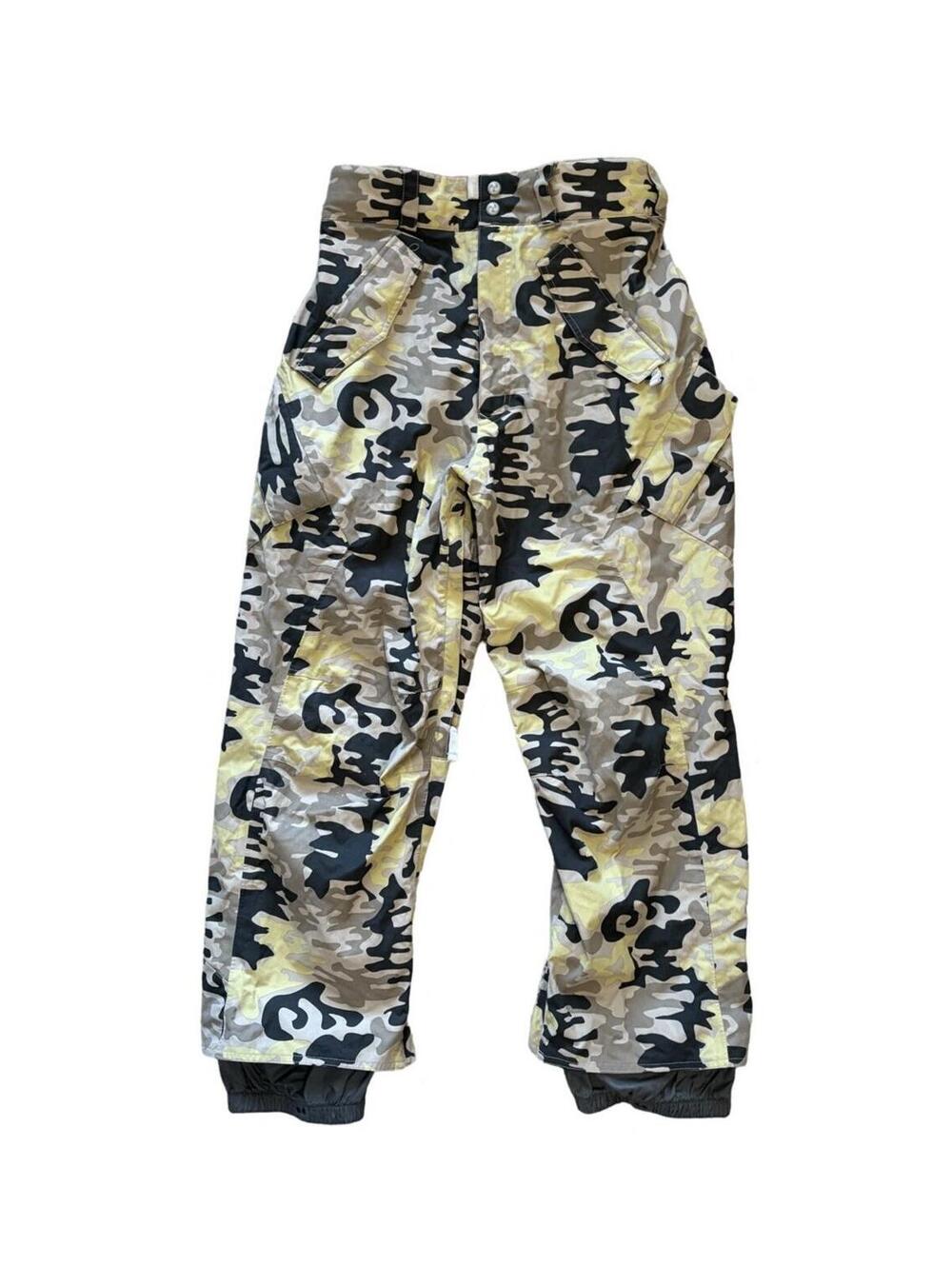 Vintage Men's Burton Ronin Snowboard Snow Pants Camo Size Small 32X30 RARE